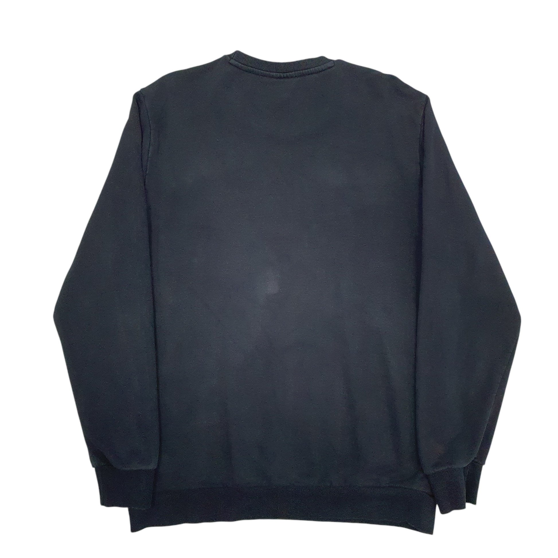 Mens Black Puma Spellout Crewneck Jumper