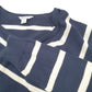 Womens Navy Nautica Knit Open Cardigan Stripe Wrap V Neck Jumper