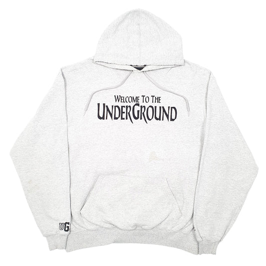 Mens Grey Champion Cleveland Mine Belt Crew Underground Hoodie Jumper