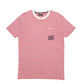 Mens Red Tommy Hilfiger Stripes Short Sleeve T Shirt