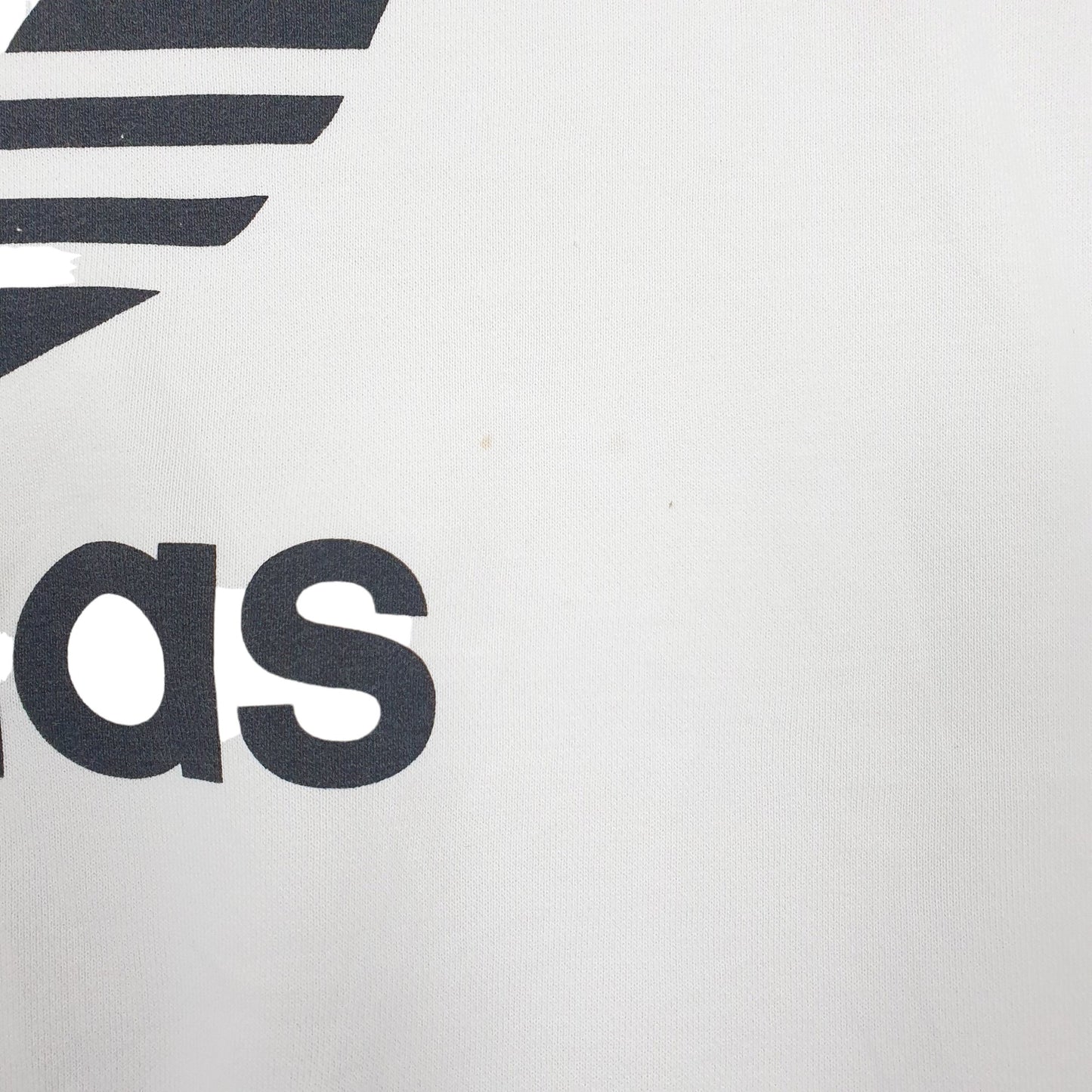 Mens White Adidas  Crewneck Jumper