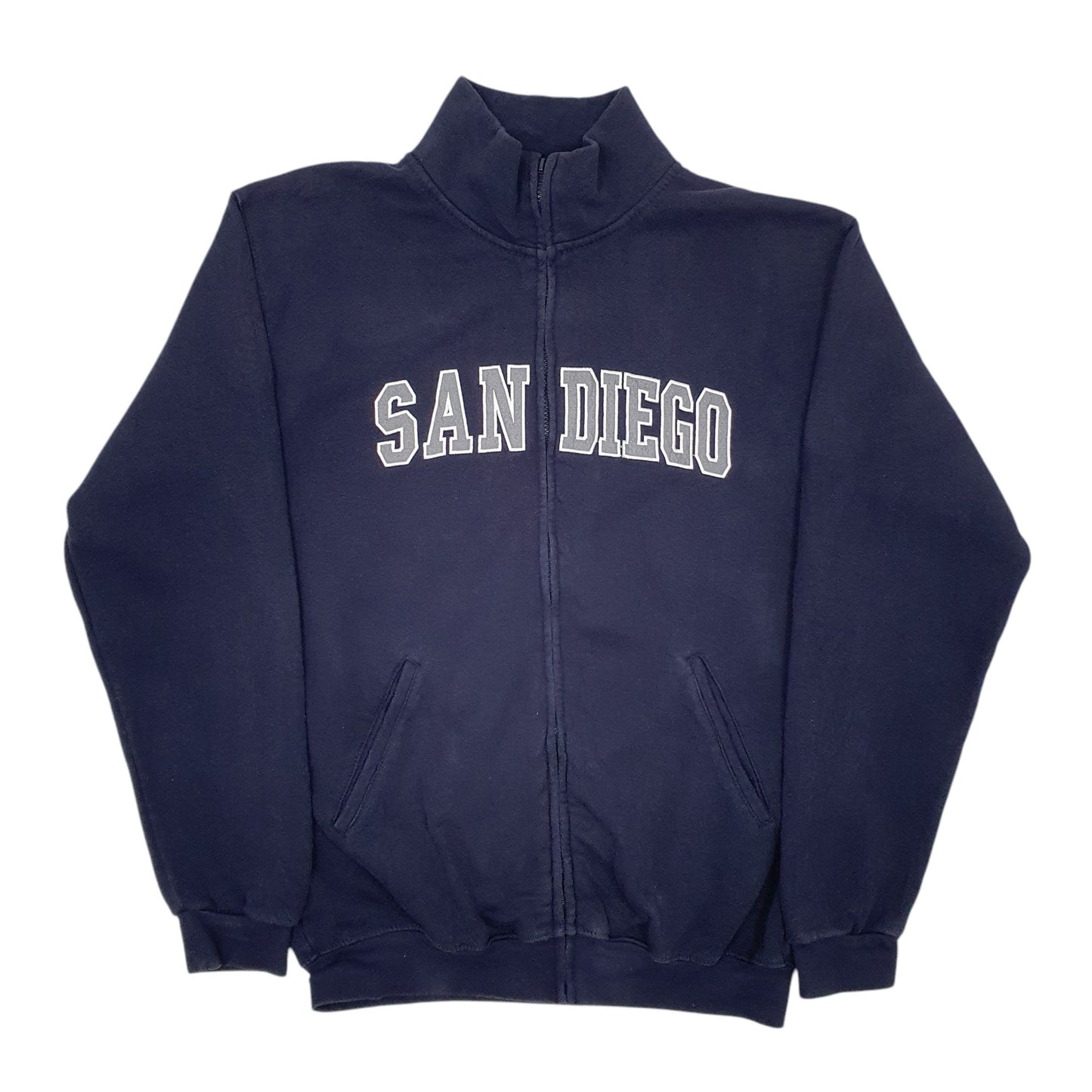Mens Navy Teemax San Diego Full Zip Jumper