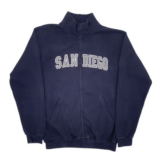 Mens Navy Teemax San Diego Full Zip Jumper