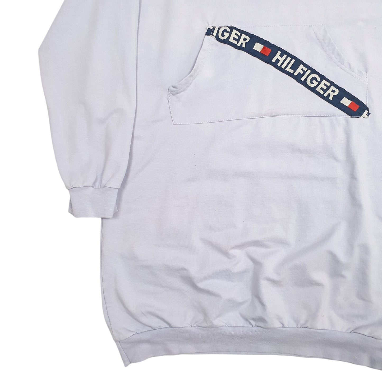 Womens Purple Tommy Hilfiger Spellout Hoodie Jumper