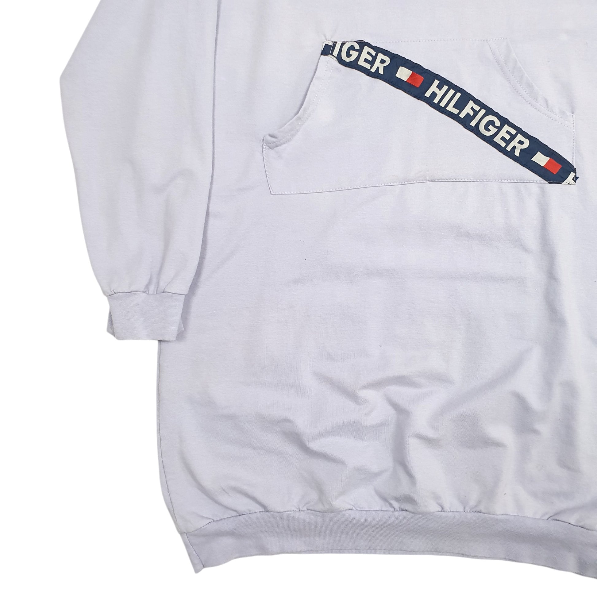 Womens Purple Tommy Hilfiger Spellout Hoodie Jumper