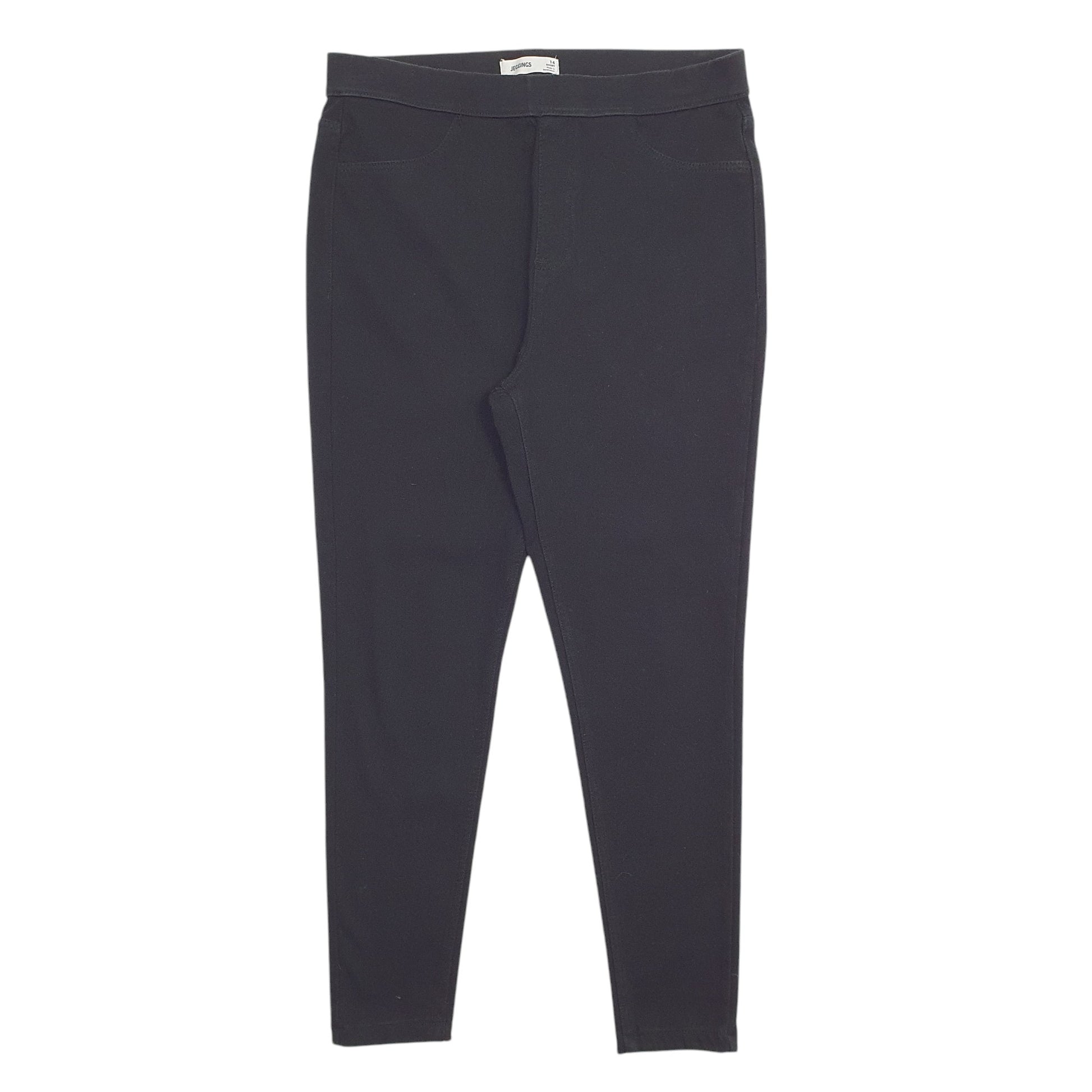 Womens Black M&S Jeggings Stretch Fit Jogger Trousers