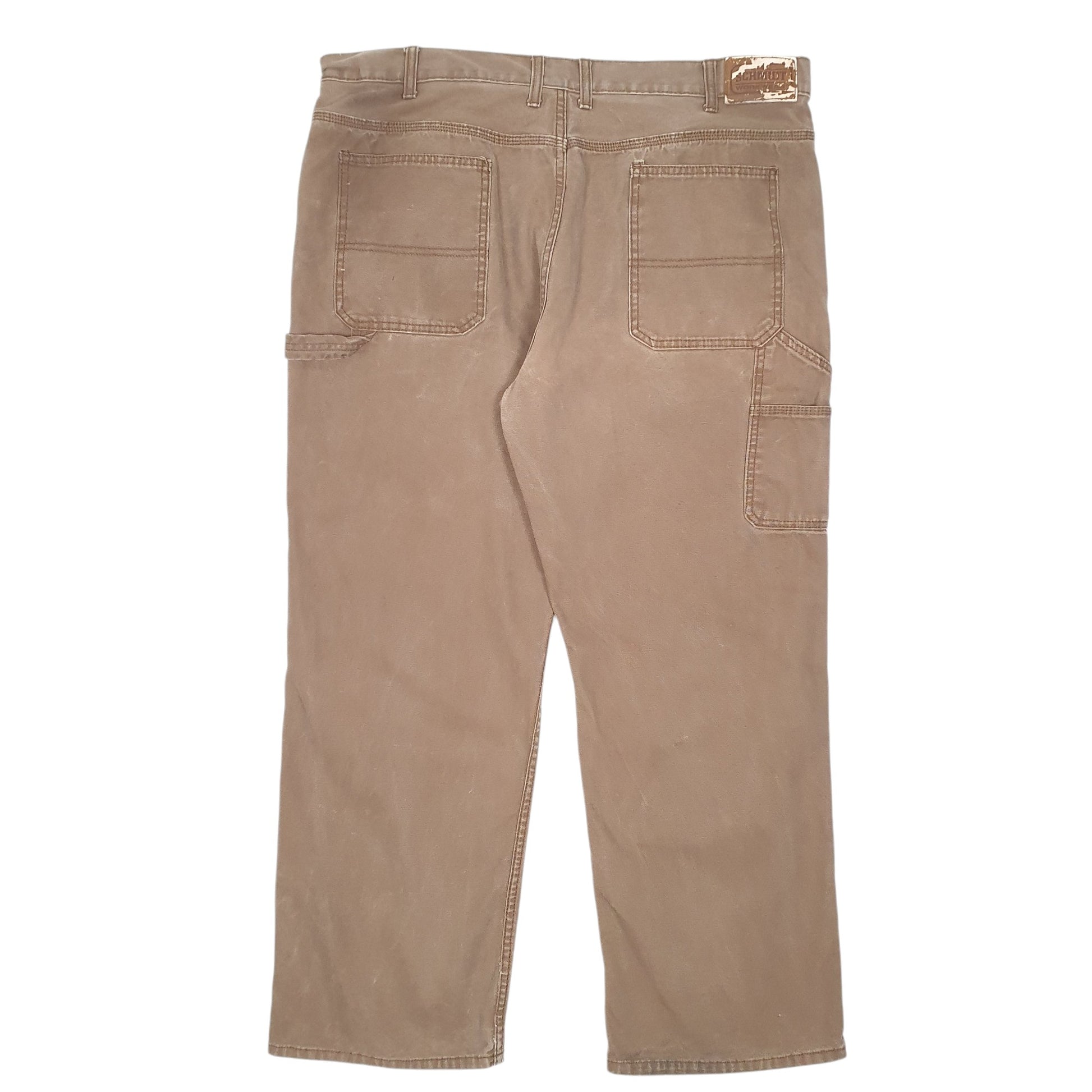 Mens Brown Schmidt Workwear Carpenter Trousers