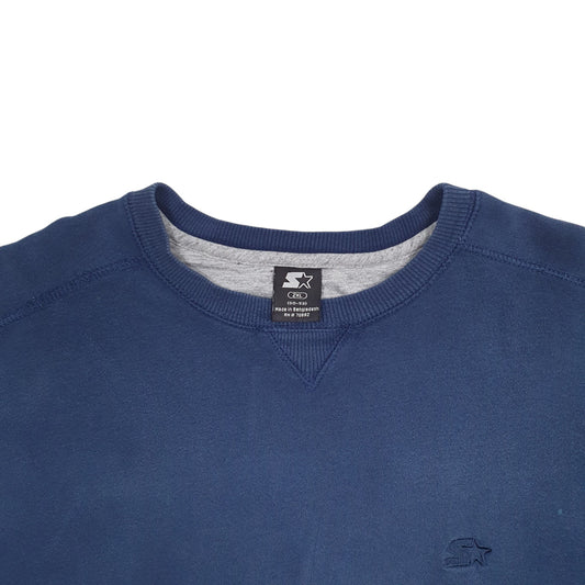 Mens Navy Starter  Crewneck Jumper