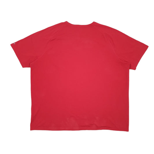 Mens Red Carhartt Force Relaxed Fit Short Sleeve T Shirt