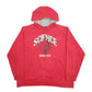Mens Red Science Bronx Steez Spellout Hoodie Jumper