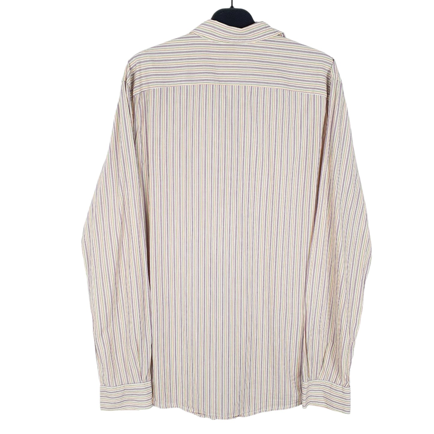 Mens Cream Lacoste  Long Sleeve Shirt