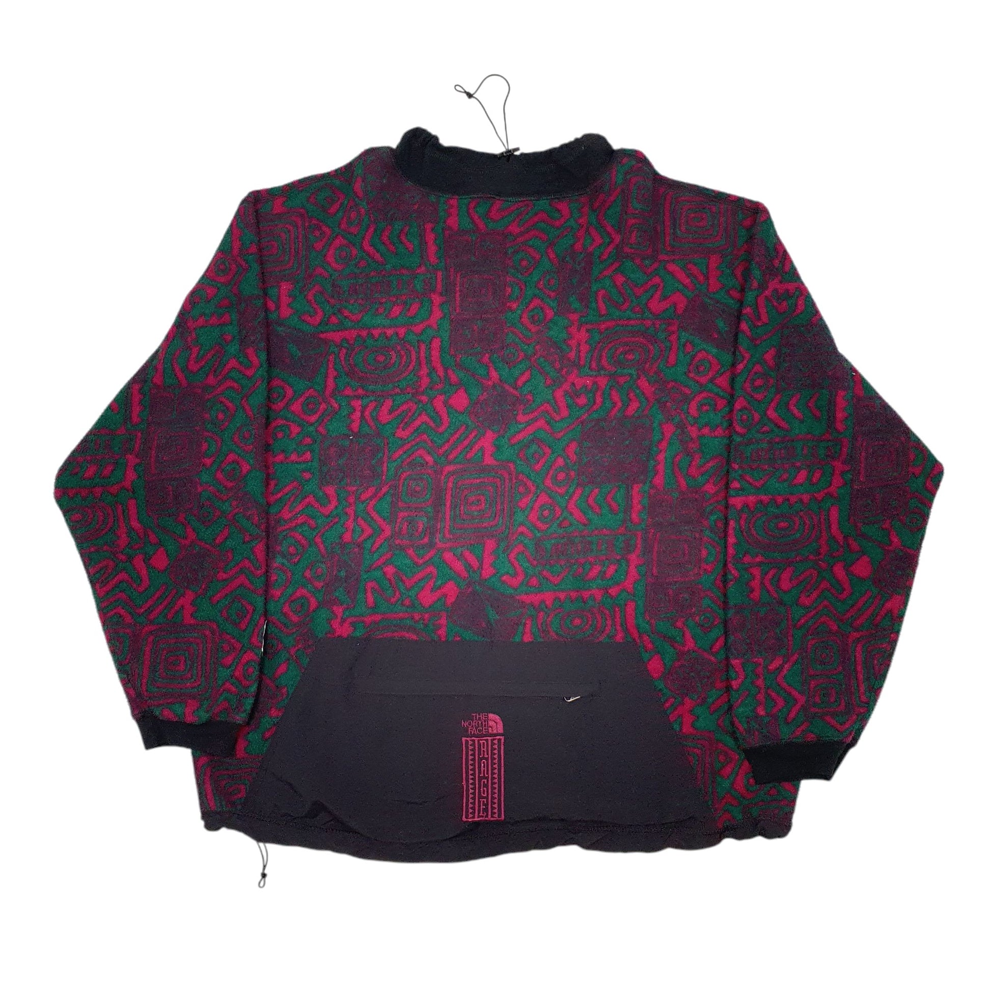 Mens Green The North Face Rage Vintage 90s Made In USA Crewneck Jumper