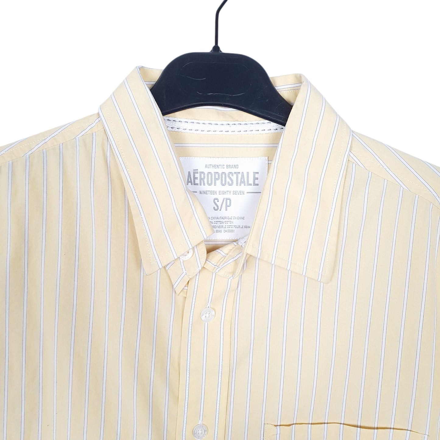 Mens Yellow Aeropostale  Long Sleeve Shirt