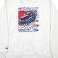 Mens White Chevrolet Nascar Hoodie Jumper
