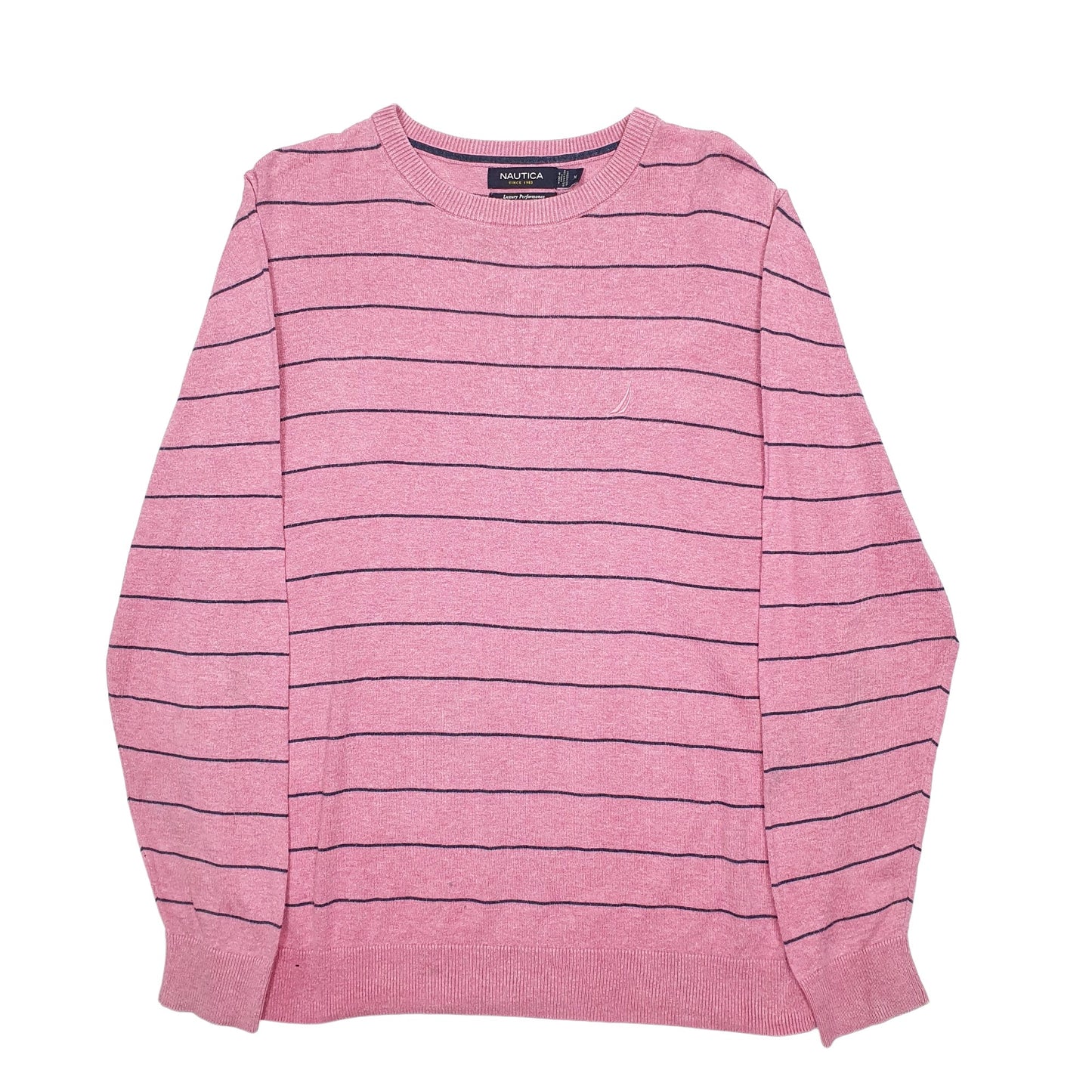 Mens Pink Nautica Knit Crewneck Jumper