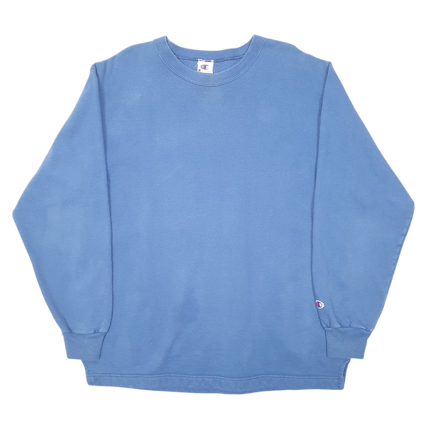 Mens Blue Champion Vintage 90s Crewneck Jumper