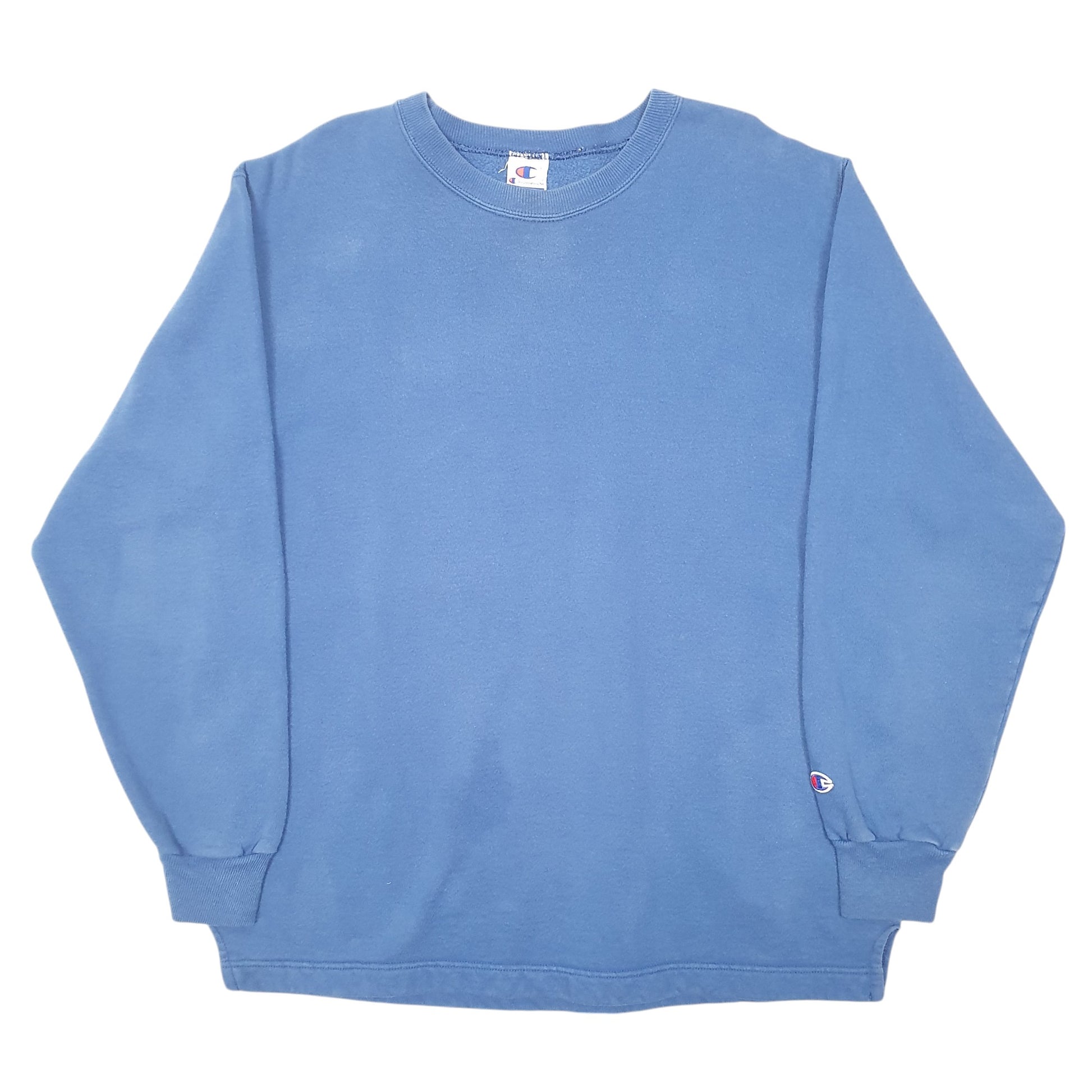 Mens Blue Champion Vintage 90s Crewneck Jumper