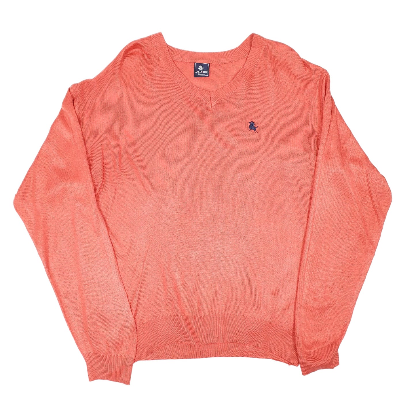 Mens Red Apollo Club  V Neck Jumper