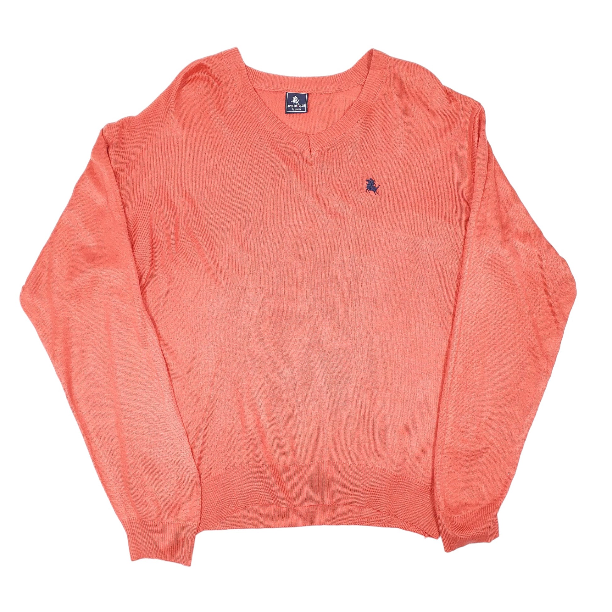 Mens Red Apollo Club  V Neck Jumper