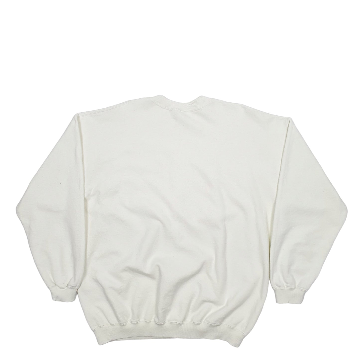 Mens Cream Gildan Grandma Flowers Garden Crewneck Jumper