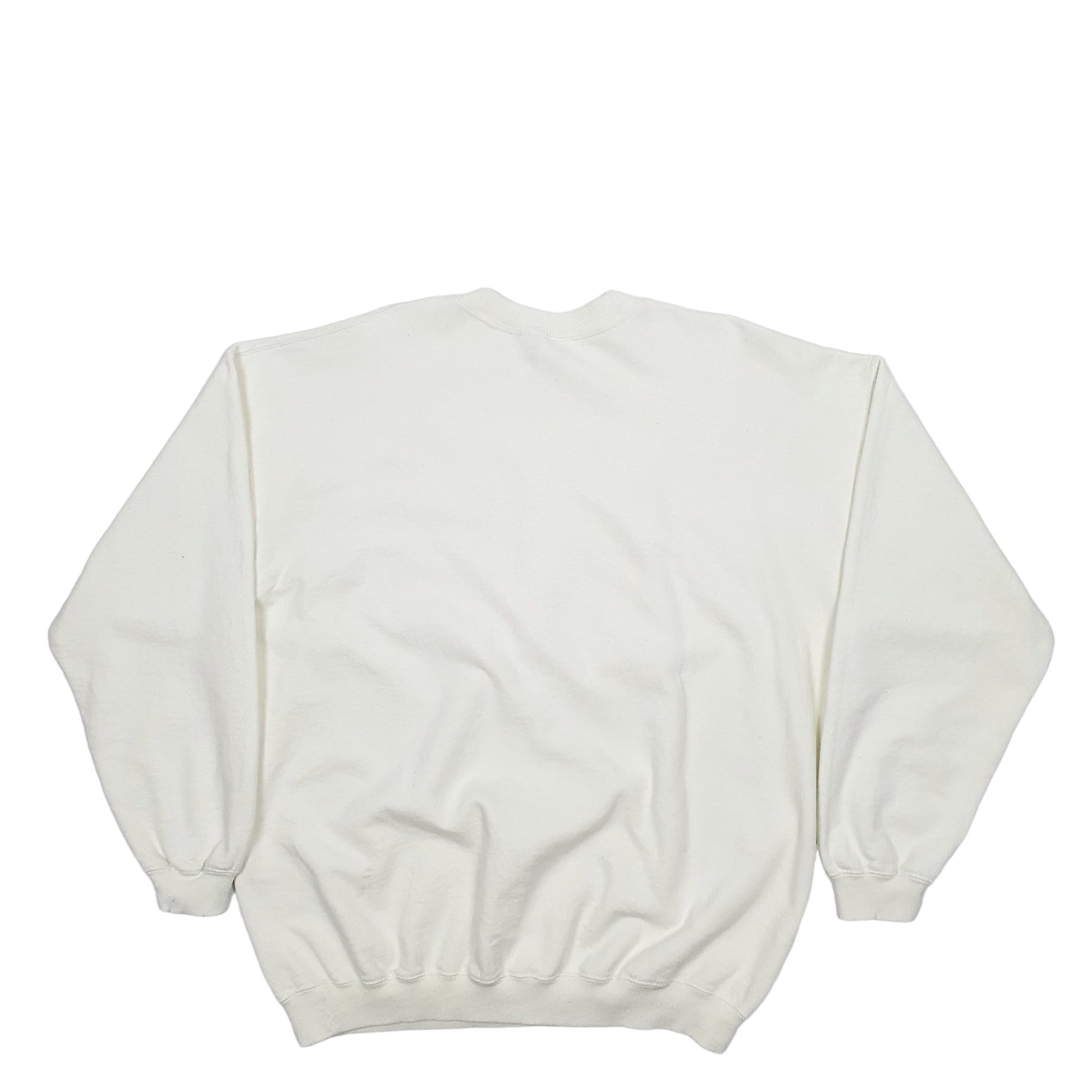 Mens Cream Gildan Grandma Flowers Garden Crewneck Jumper
