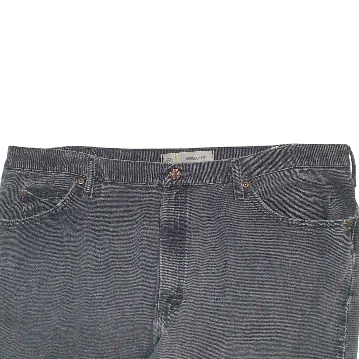 Mens Black Lee  Regular JeansW42 L30