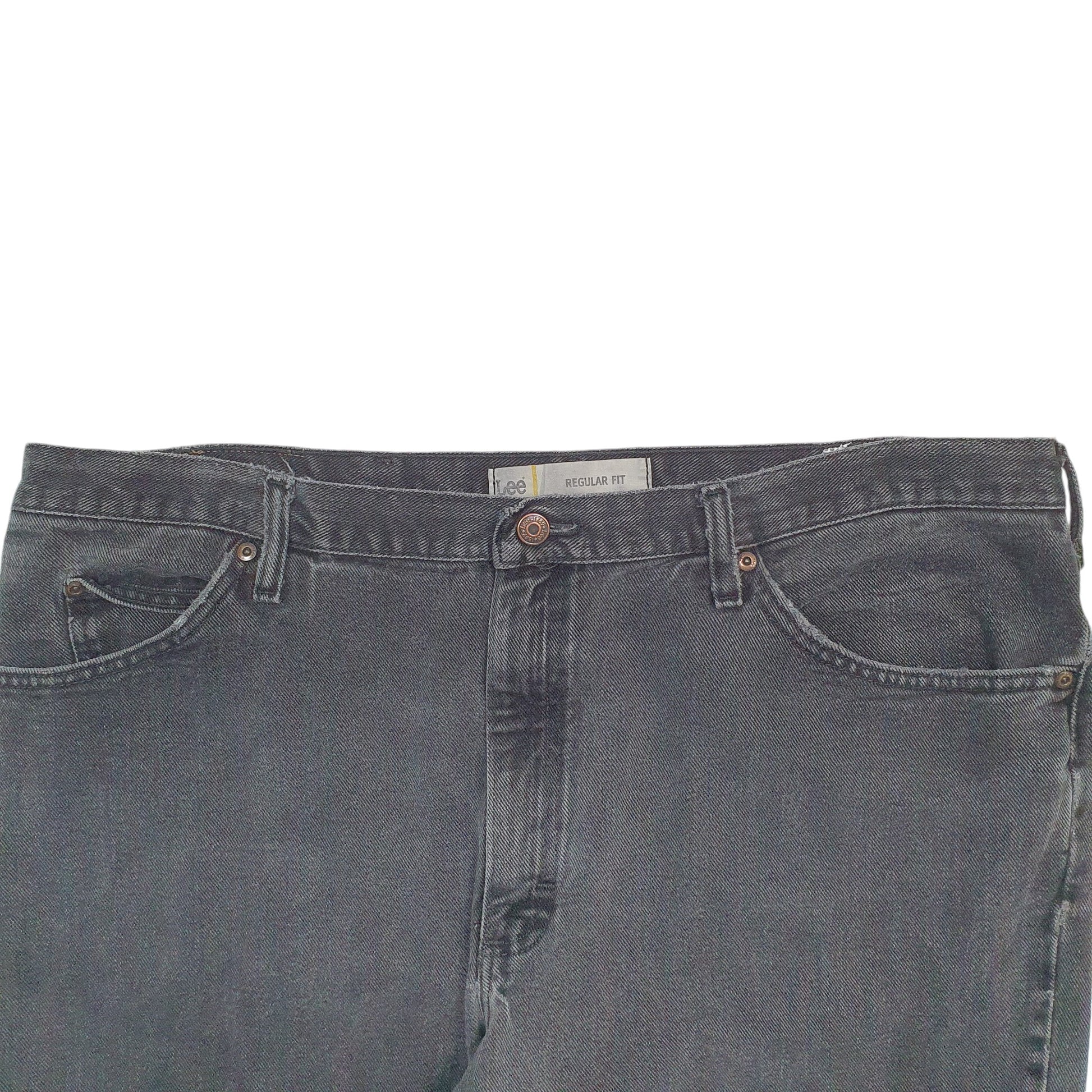 Mens Black Lee  Regular JeansW42 L30