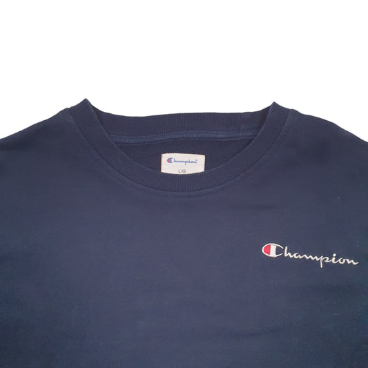 Mens Navy Champion  Crewneck Jumper