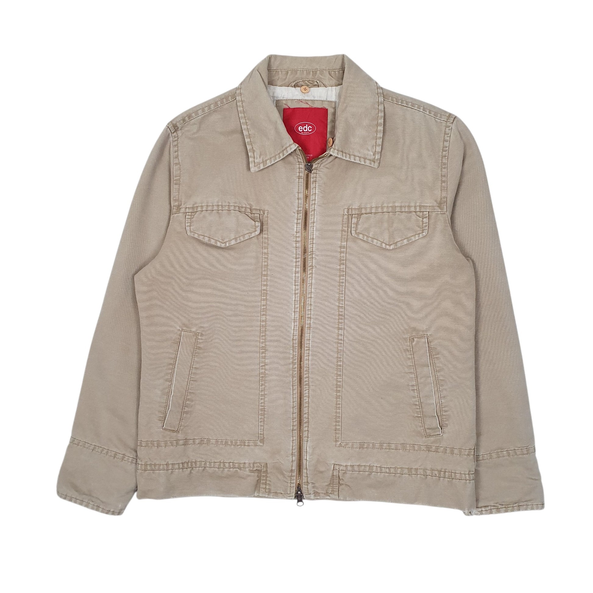 Womens Beige EDC by Esprit Workwear Trucker  Coat