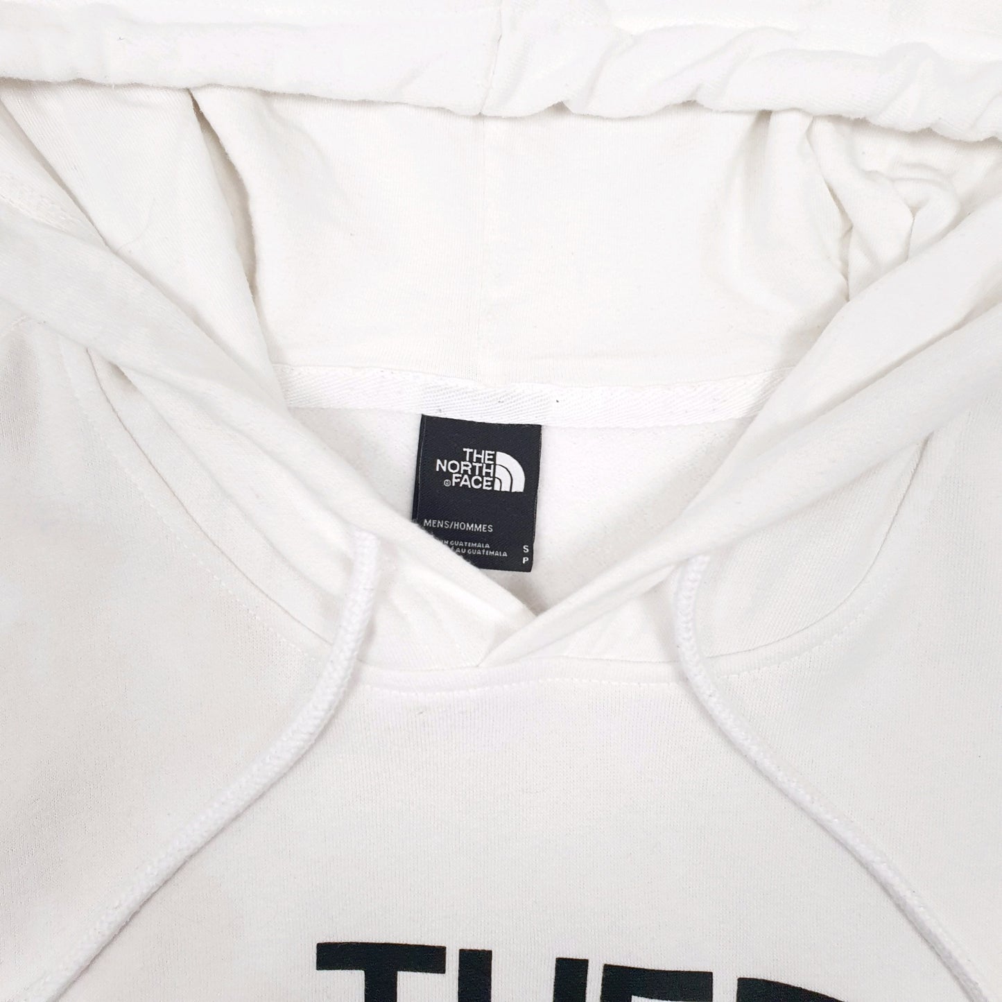 Mens White The North Face Spellout Hoodie Jumper