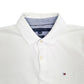 Mens White Tommy Hilfiger  Short Sleeve Polo Shirt