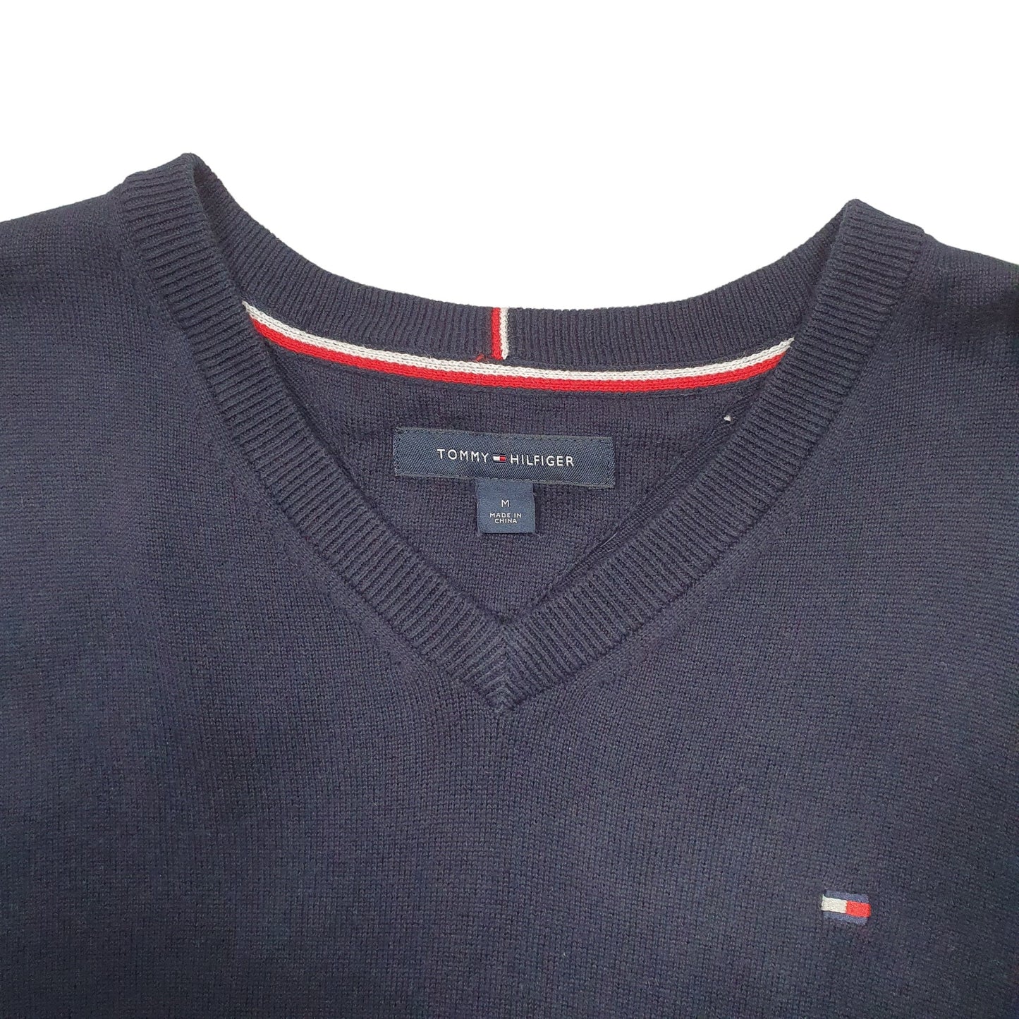 Mens Navy Tommy Hilfiger Knit Crewneck Jumper