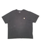Mens Black Carhartt Pocket Short Sleeve T Shirt