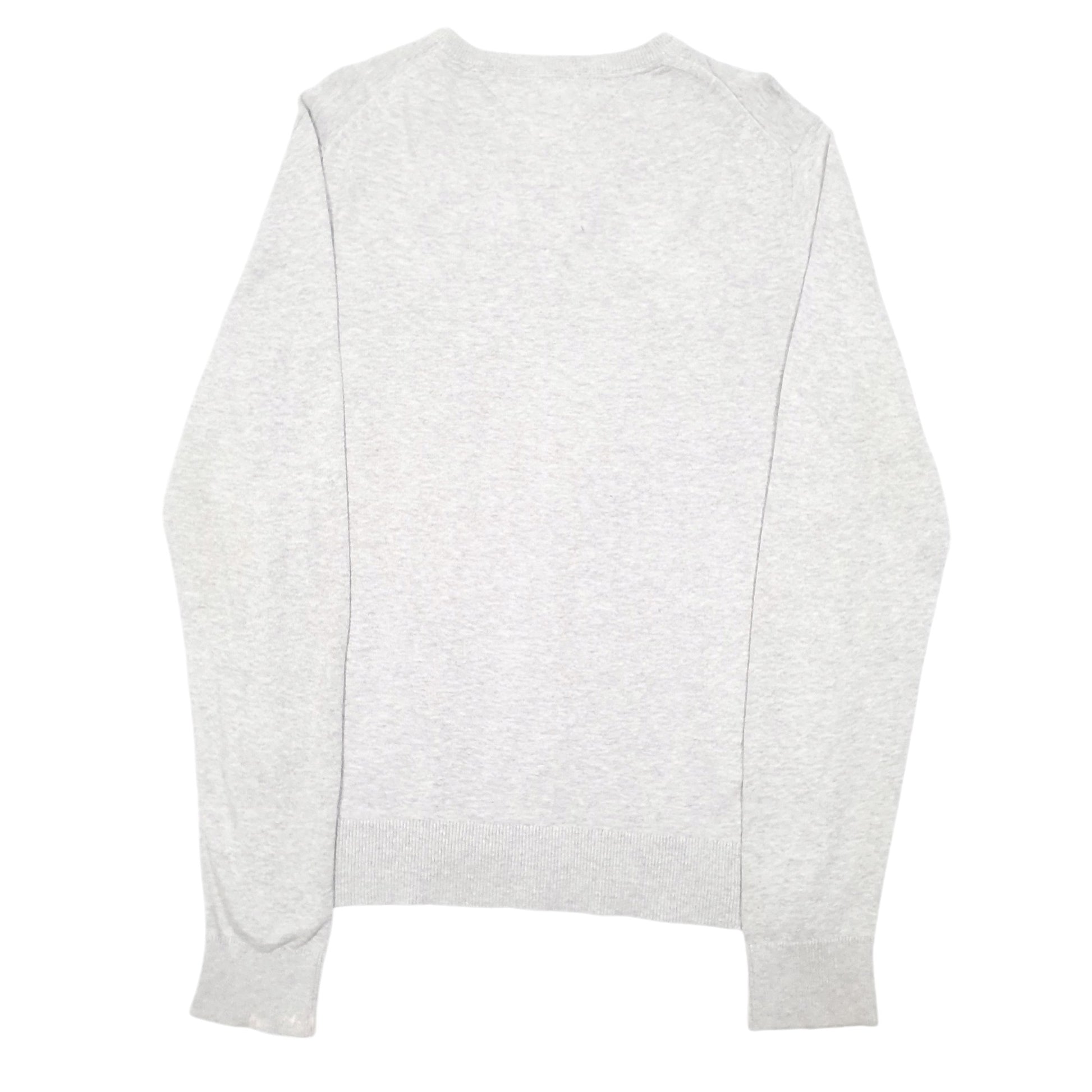 Mens Grey Tommy Hilfiger Knit V Neck Jumper