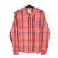 Mens Red Levis Flannel Overshirt Shacket Long Sleeve Shirt
