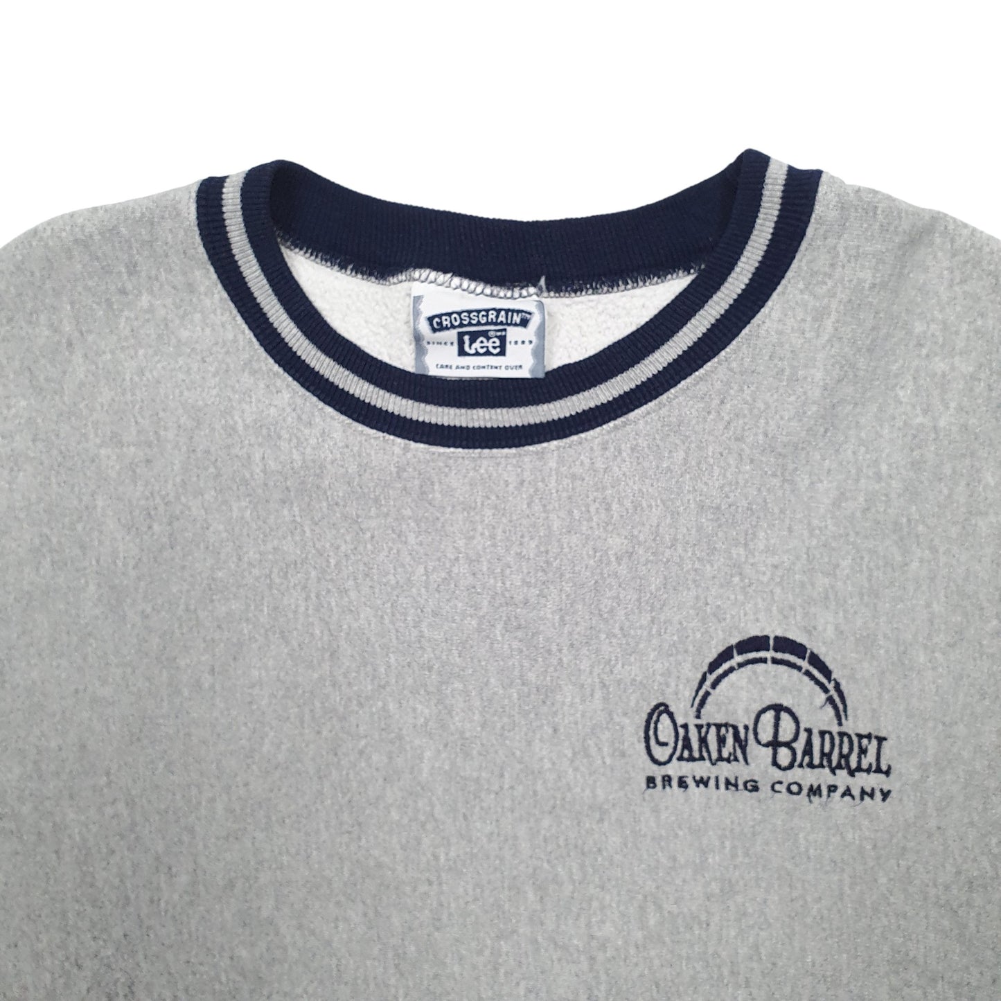 Mens Grey Lee  Crewneck Jumper