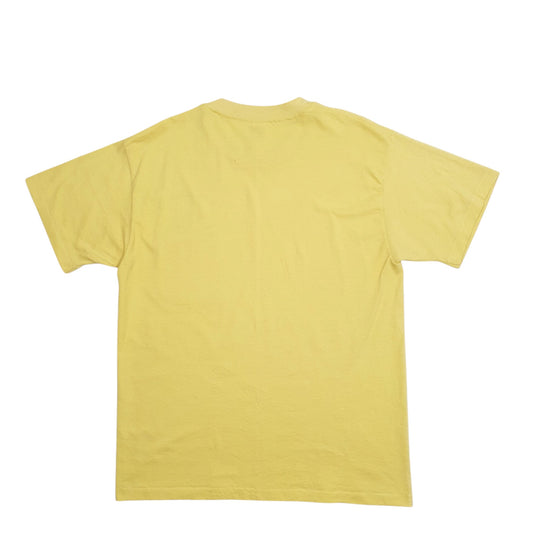 Mens Yellow Hanes Single Stitch Vintage 90s Happy Days Are Here Again Short Sleeve T Shirt