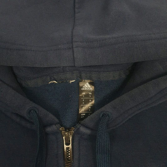 Mens Navy Adidas  Full Zip Jumper