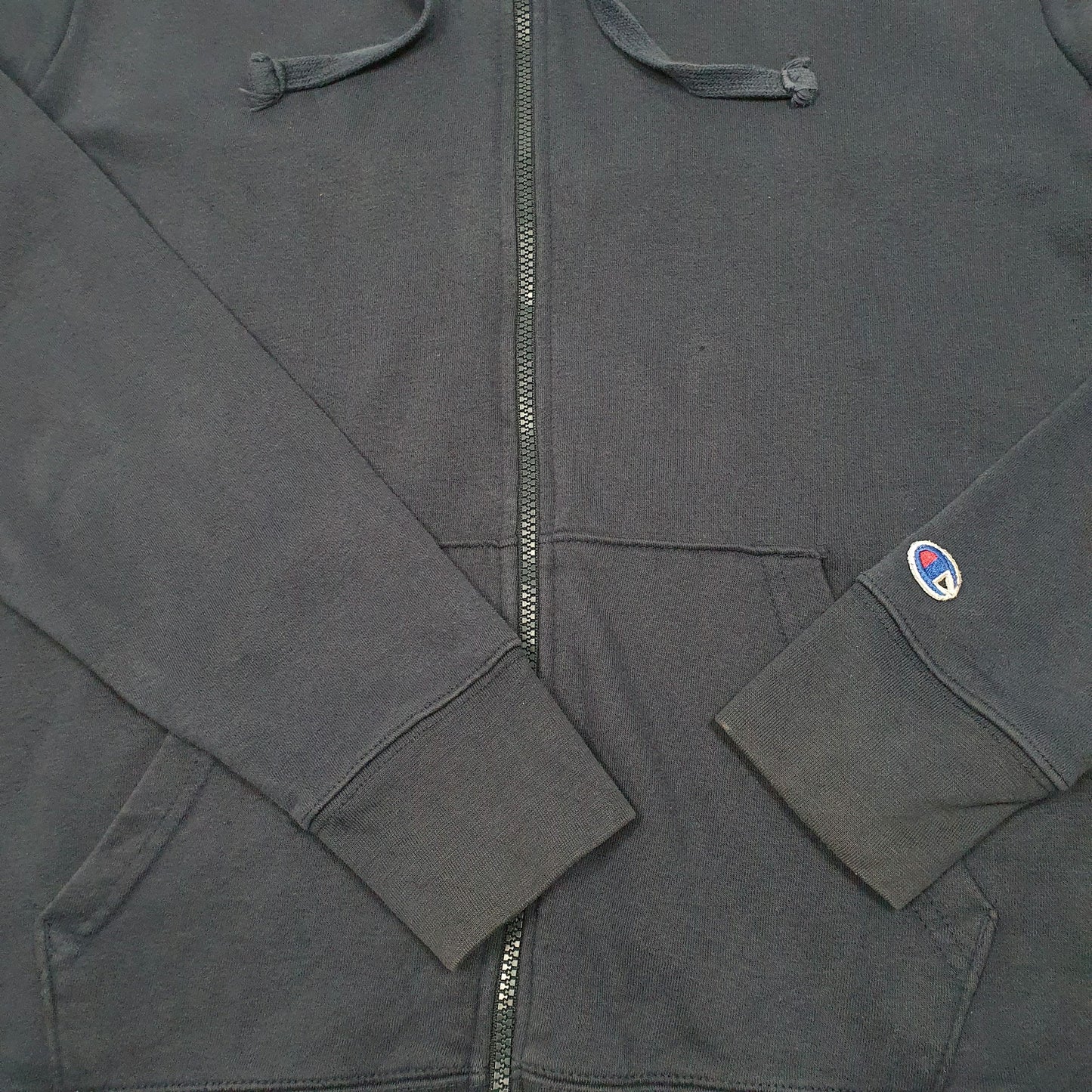 Mens Navy Champion Hoodie Full Zip Jumper