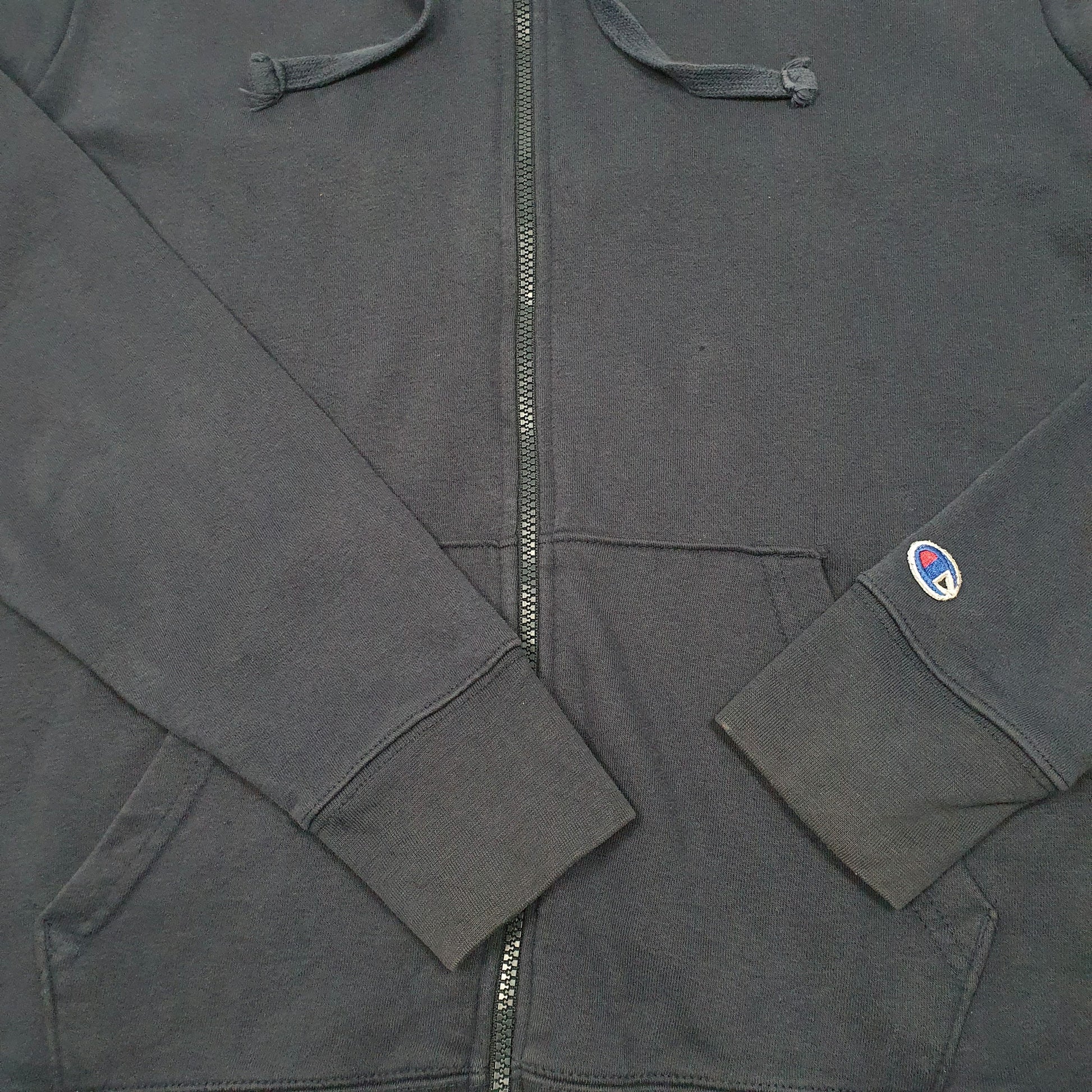 Mens Navy Champion Hoodie Full Zip Jumper