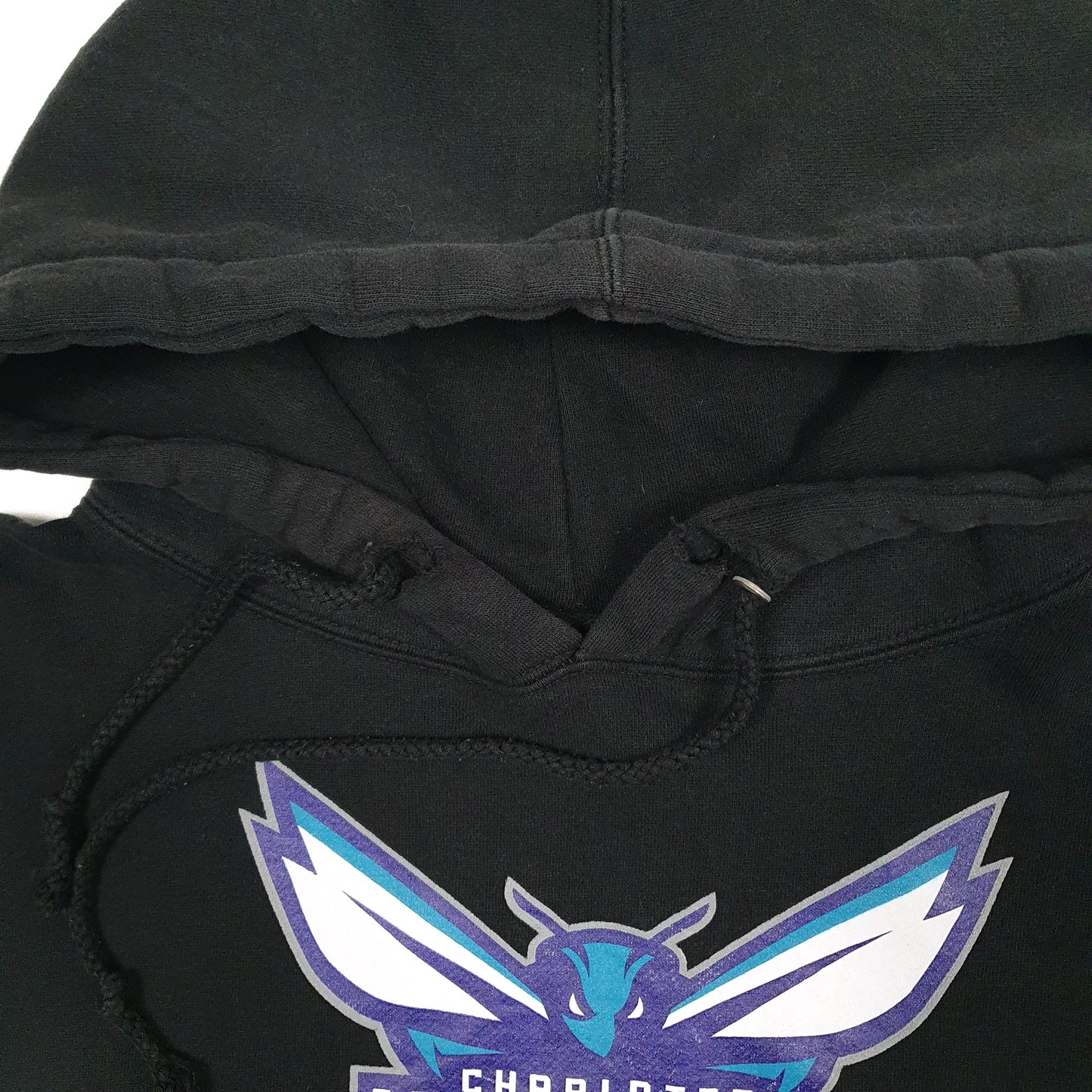 Mens Black Adidas Charlotte Hornets NBA Basketball Hoodie Jumper