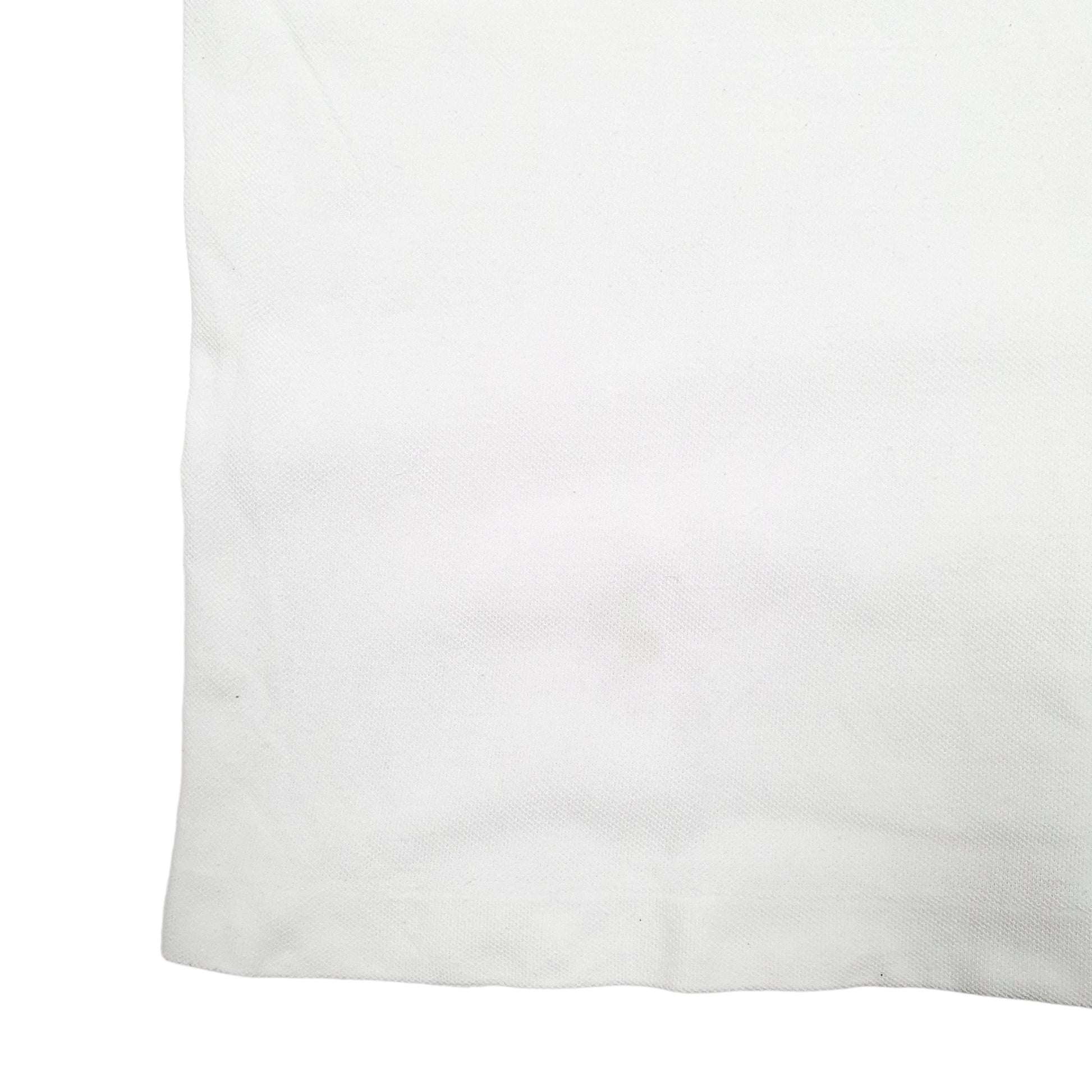 Mens White Lacoste  Short Sleeve Polo Shirt