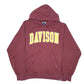 Mens Burgundy Gear For Sports Davison Spellout College USA Hoodie Jumper