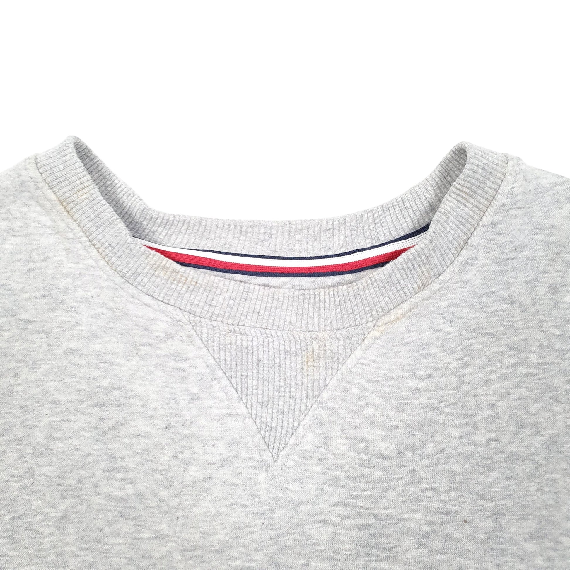 Mens Grey Tommy Hilfiger  Crewneck Jumper