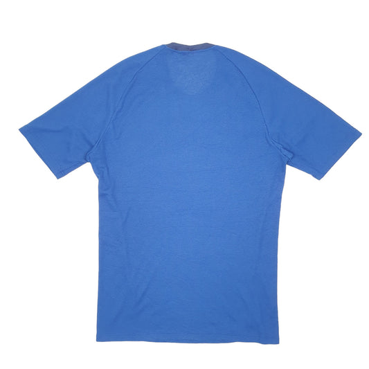 Mens Blue Patagonia Active Workout Outdoors Hiking Short Sleeve T Shirt