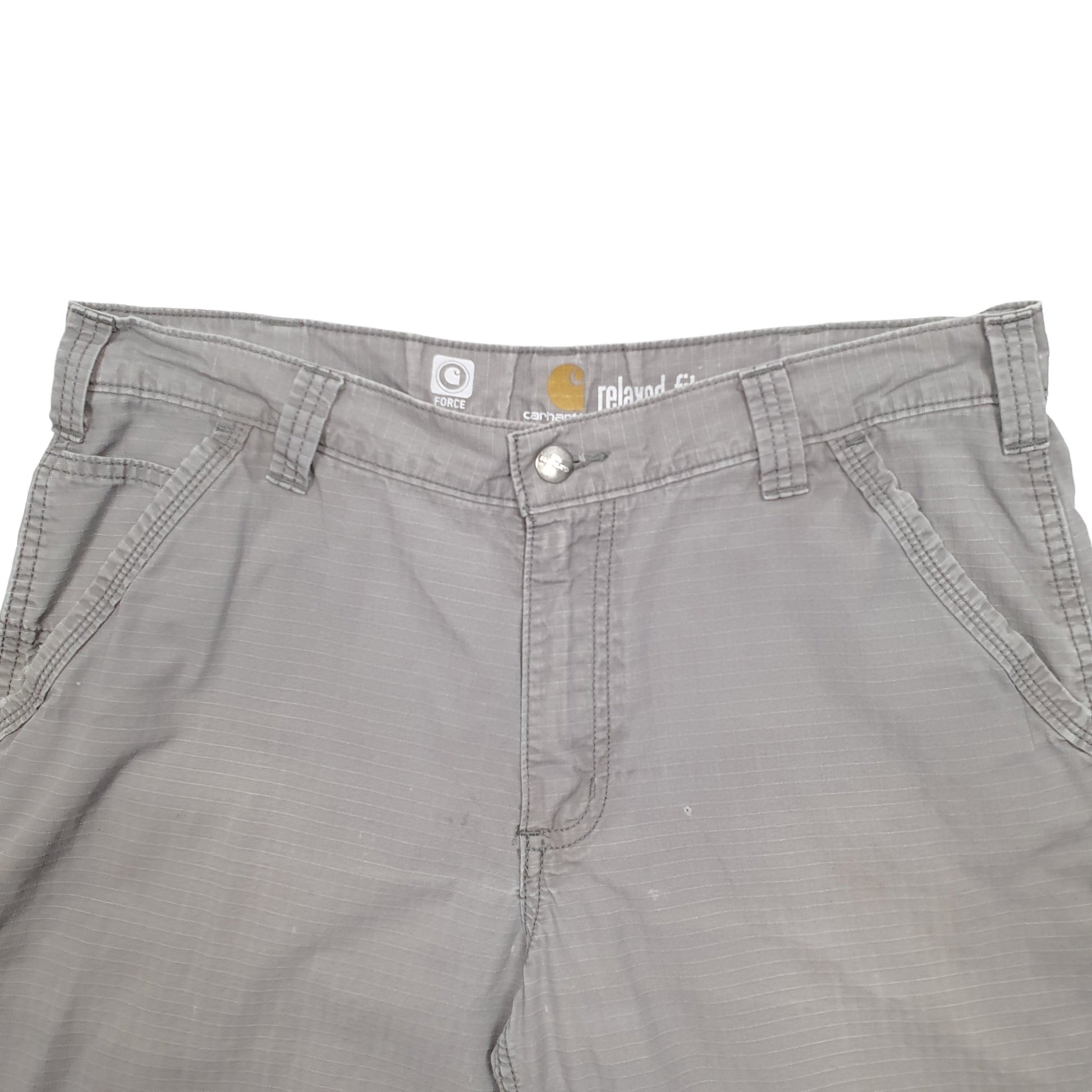 Mens Grey Carhartt Workwear Carpenter Shorts