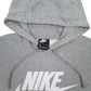Mens Grey Nike Spellout Hoodie Jumper