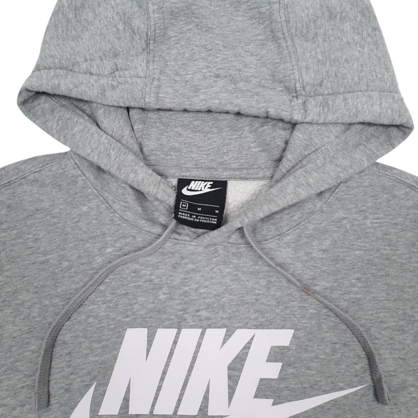 Mens Grey Nike Spellout Hoodie Jumper