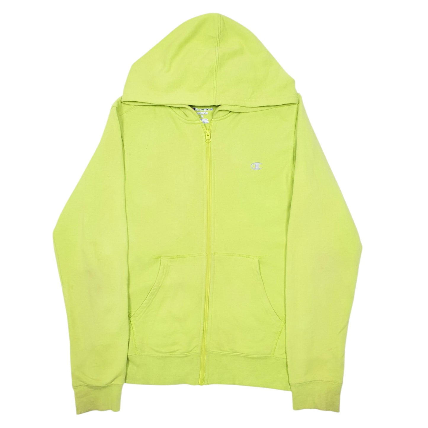 Womens Green Champion Hoodie Full Zip Jumper