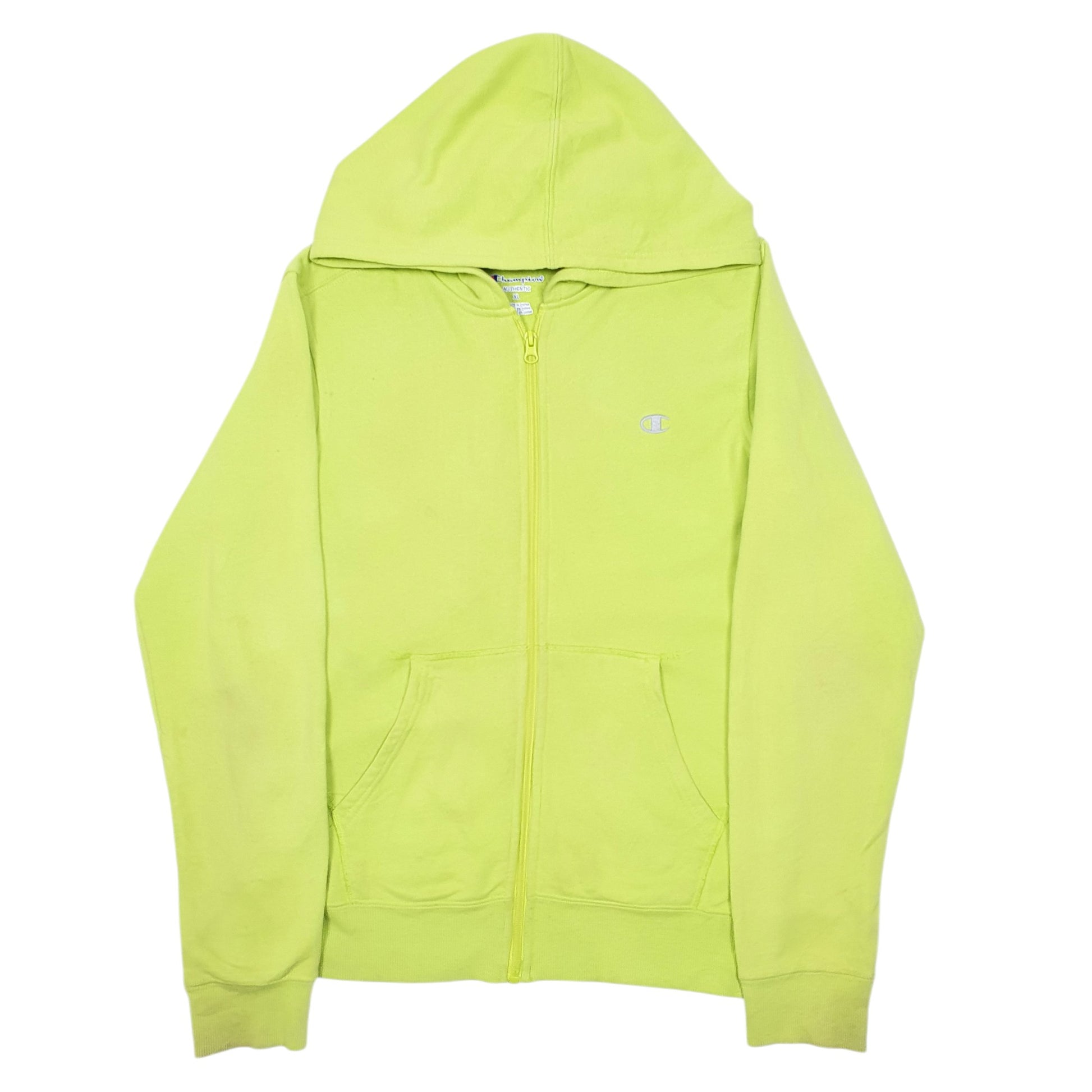 Womens Green Champion Hoodie Full Zip Jumper